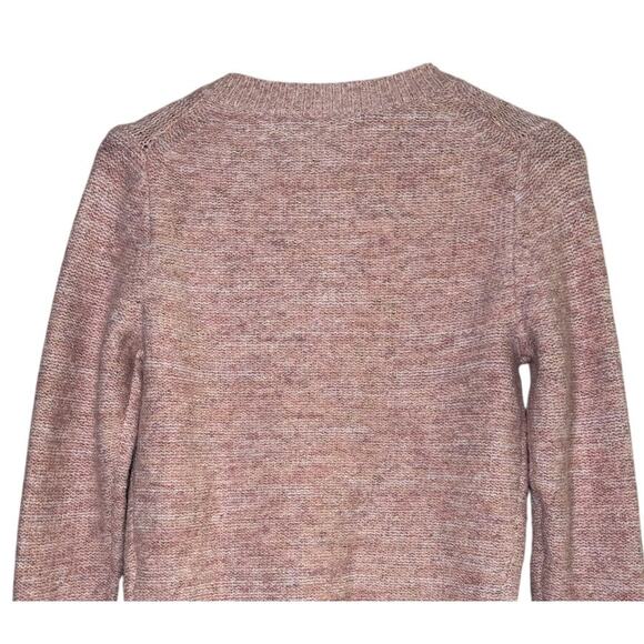 J.Crew Shimmer Lady Cardigan Sweater Crystal Buttons XS Rose Blush Metallic - Picture 5 of 16